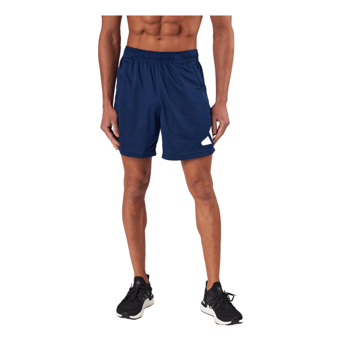 Train Essentials Logo Training Shorts Dark Blue