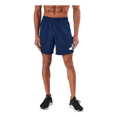 Train Essentials Logo Training Shorts Dark Blue