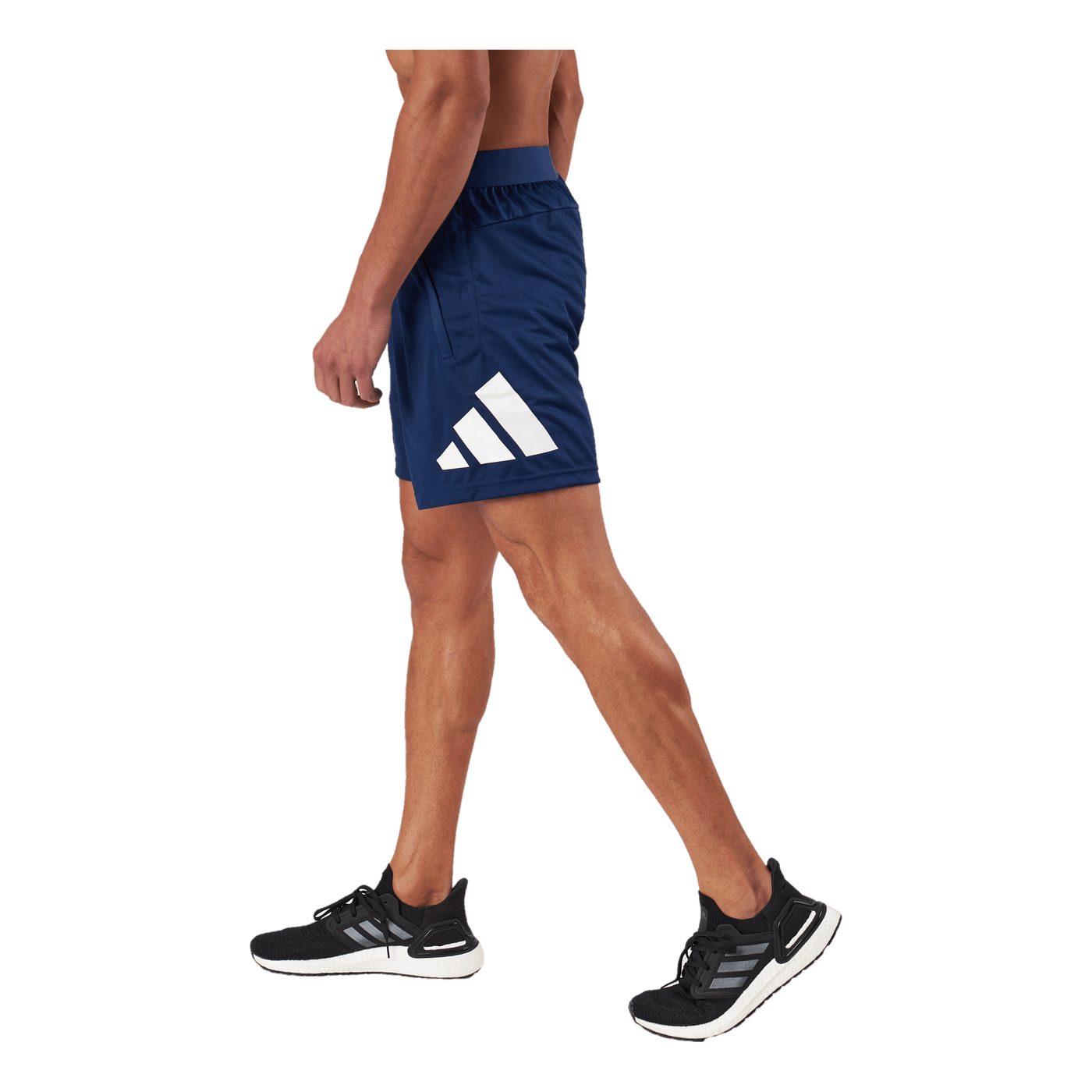 Train Essentials Logo Training Shorts Dark Blue