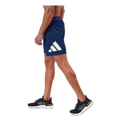 Train Essentials Logo Training Shorts Dark Blue