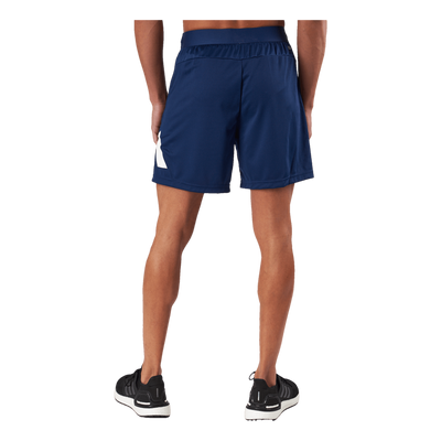 Train Essentials Logo Training Shorts Dark Blue