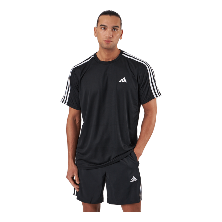 Train Essentials 3-Stripes Training T-Shirt Black