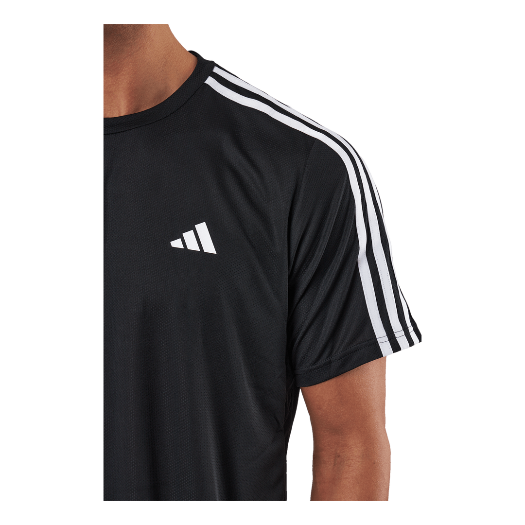 Train Essentials 3-Stripes Training T-Shirt Black