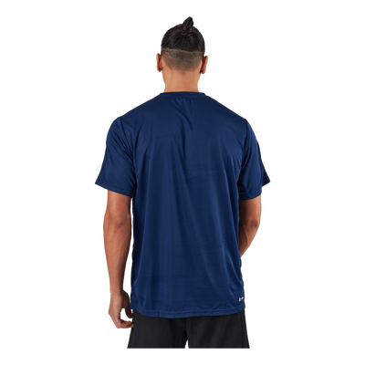 Train Essentials 3-Stripes Training T-Shirt Dark Blue / White