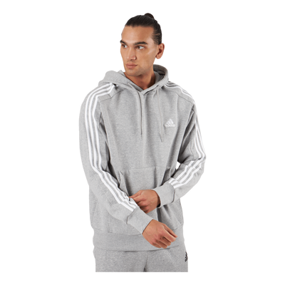 Essentials French Terry 3-Stripes Hoodie Medium Grey Heather