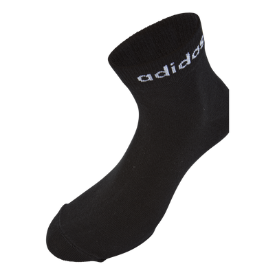 Think Linear Ankle Socks 3 Pairs Black / White