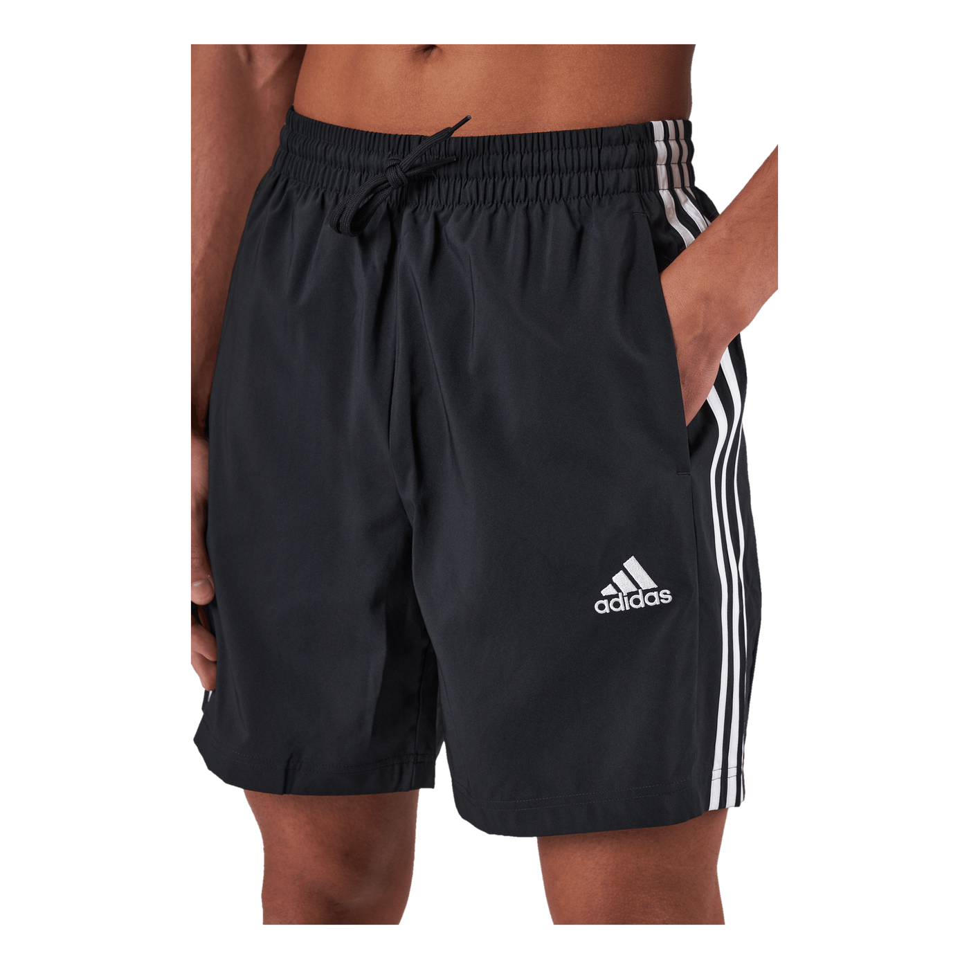 AEROREADY Essentials Chelsea 3-Stripes Shorts Black / White