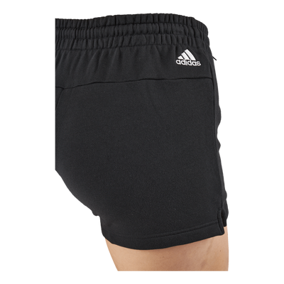 Essentials Linear French Terry Shorts Black / White