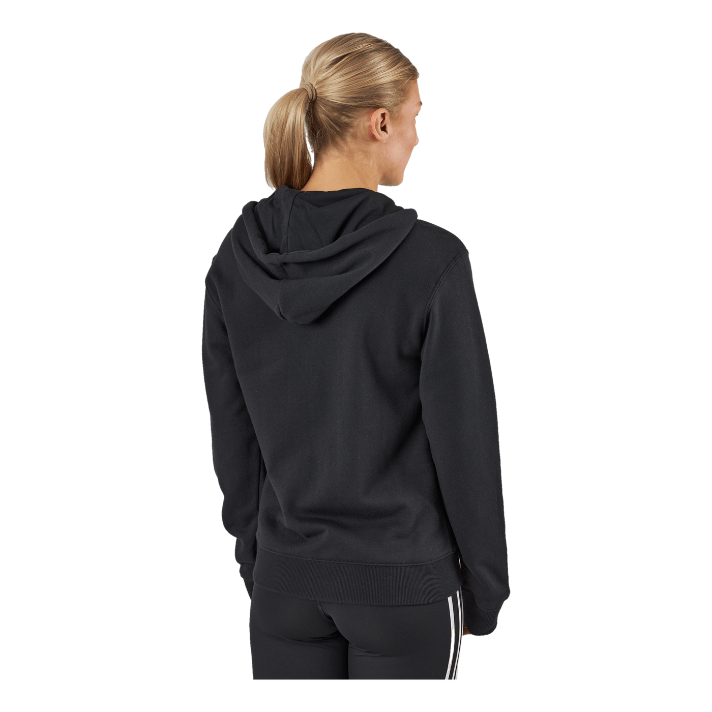 Essentials Linear Full-Zip French Terry Hoodie Black