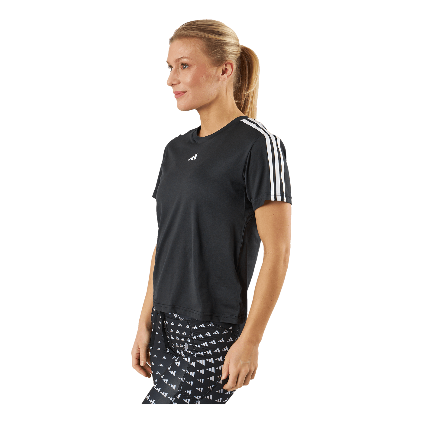AEROREADY Train Essentials 3-Stripes T-Shirt Black