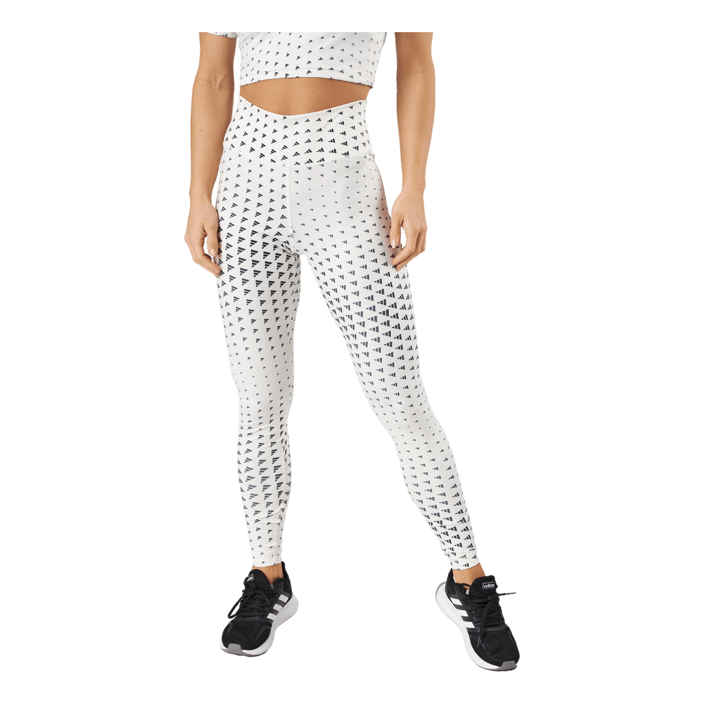 Train Essentials Brand Love High-Waisted Full-Length Leggings Black