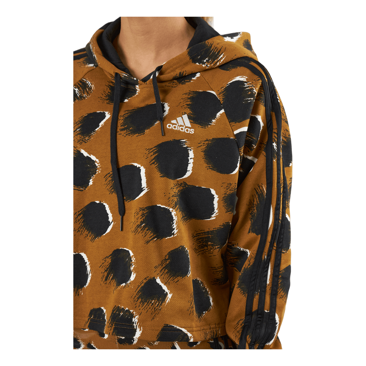 Essentials 3-Stripes Animal Print Hoodie Brostr/Multco/Black