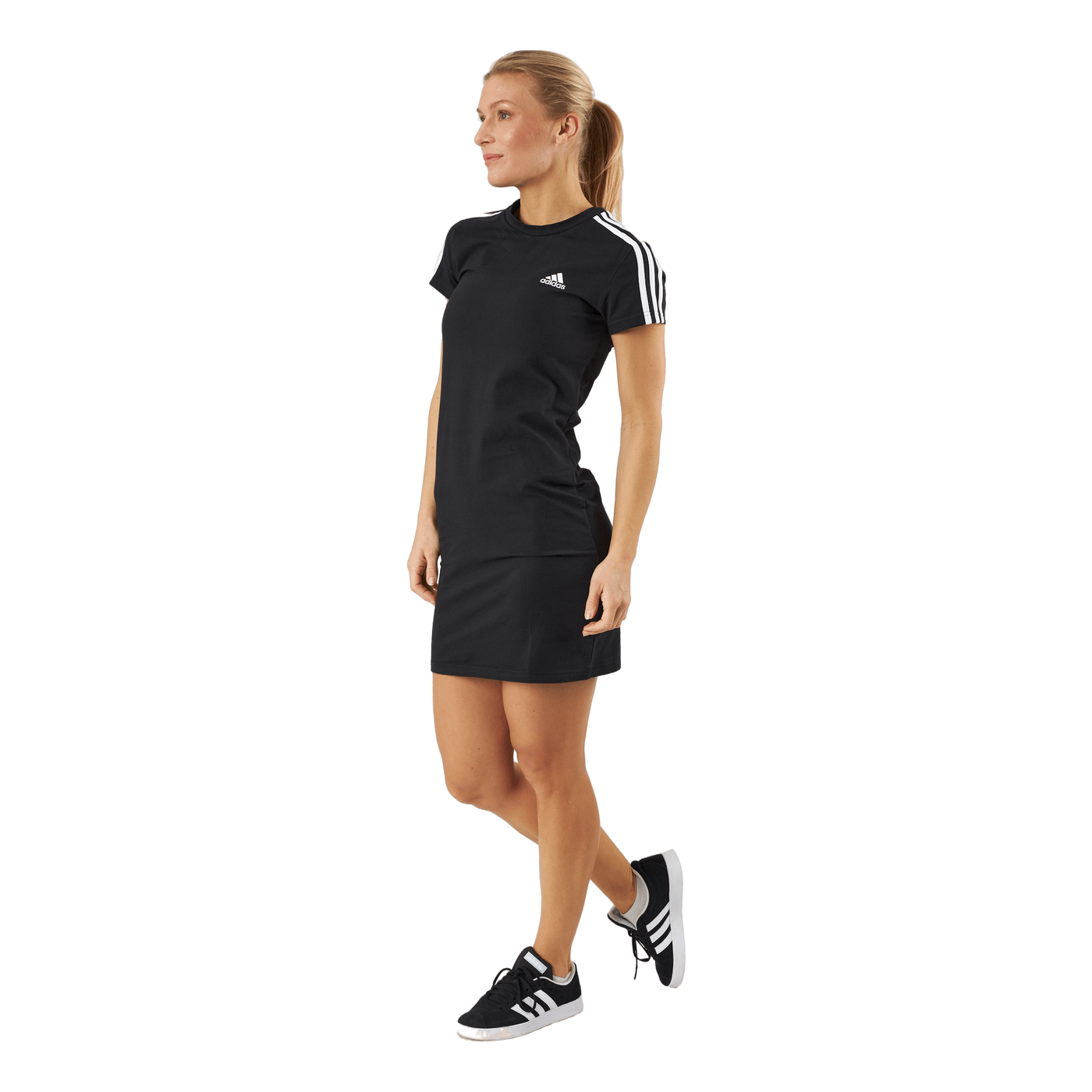 Essentials 3-Stripes Tee Dress Black