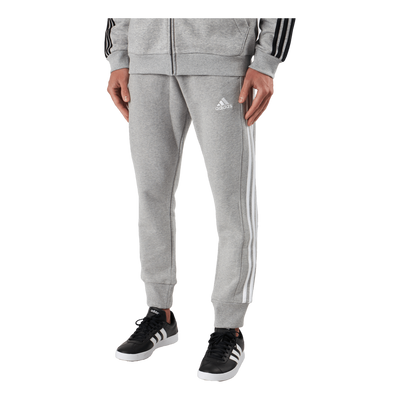 Essentials French Terry Tapered Cuff 3-Stripes Joggers Medium Grey Heather