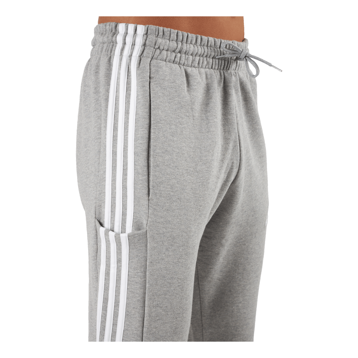 Essentials French Terry Tapered Cuff 3-Stripes Joggers Medium Grey Heather