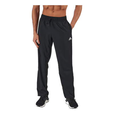 AEROREADY Essentials Stanford Open Hem Embroidered Small Logo Tracksuit Bottoms Black