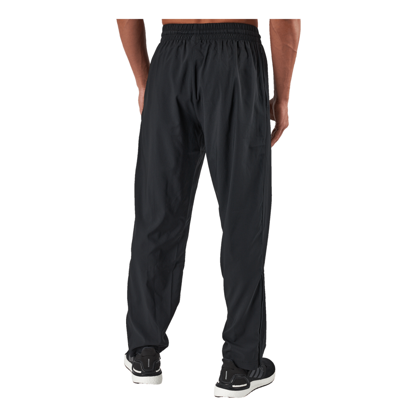 AEROREADY Essentials Stanford Open Hem Embroidered Small Logo Tracksuit Bottoms Black