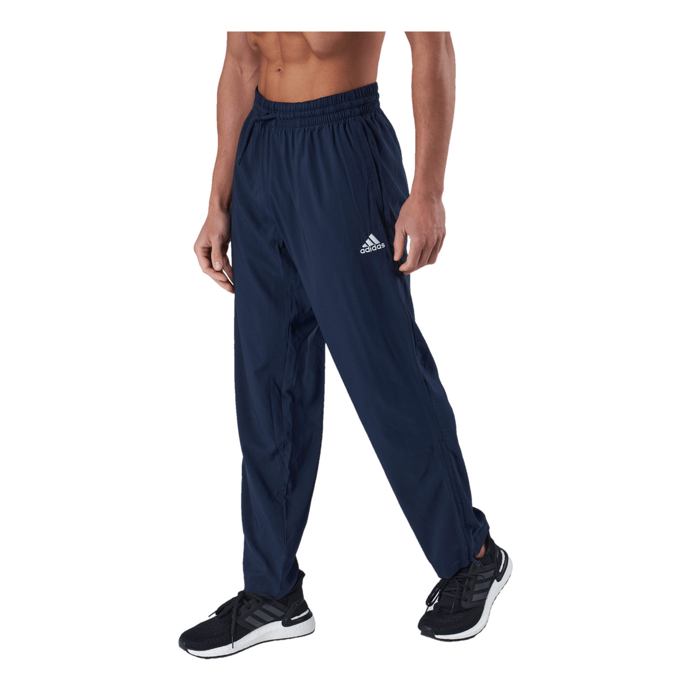 Navy blue adidas tracksuit bottoms shop