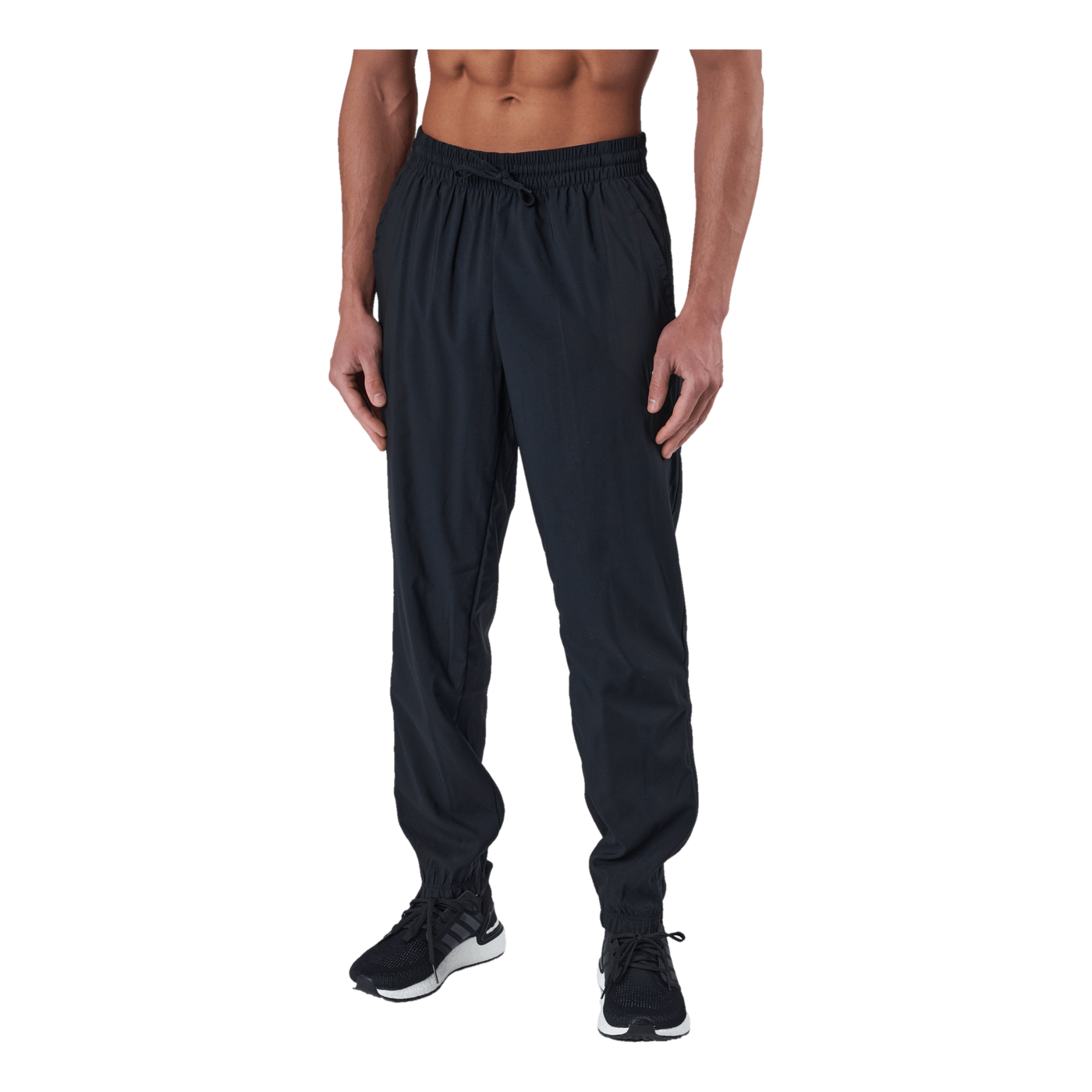 AEROREADY Essentials Stanford Elastic Cuff Small Logo Joggers Black