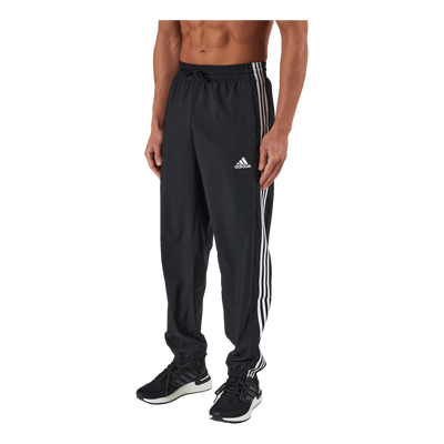 AEROREADY Essentials Elastic Cuff Woven 3-Stripes Tracksuit Bottoms Black