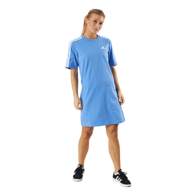 Essentials 3-Stripes Single Jersey Boyfriend Tee Dress Blufus/White