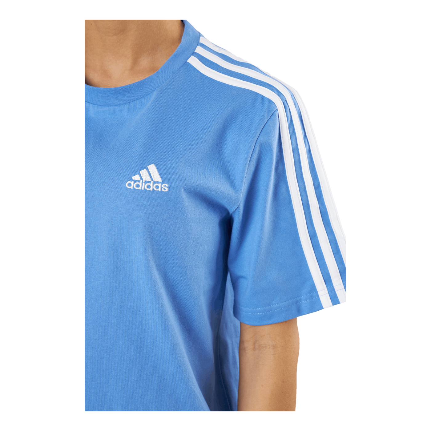 Essentials 3-Stripes Single Jersey Boyfriend Tee Dress Blufus/White