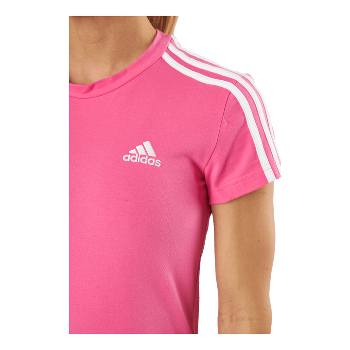 Essentials 3-Stripes Tee Dress Pulmag/White