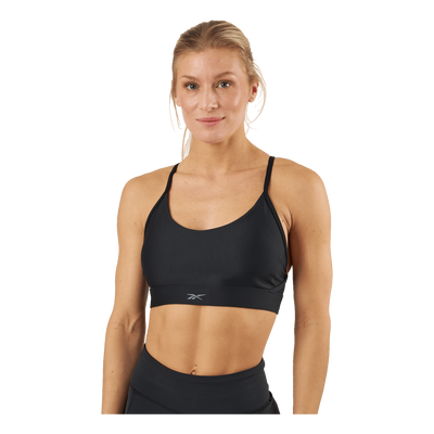 Reebok Lux Strappy Sports Bra Black