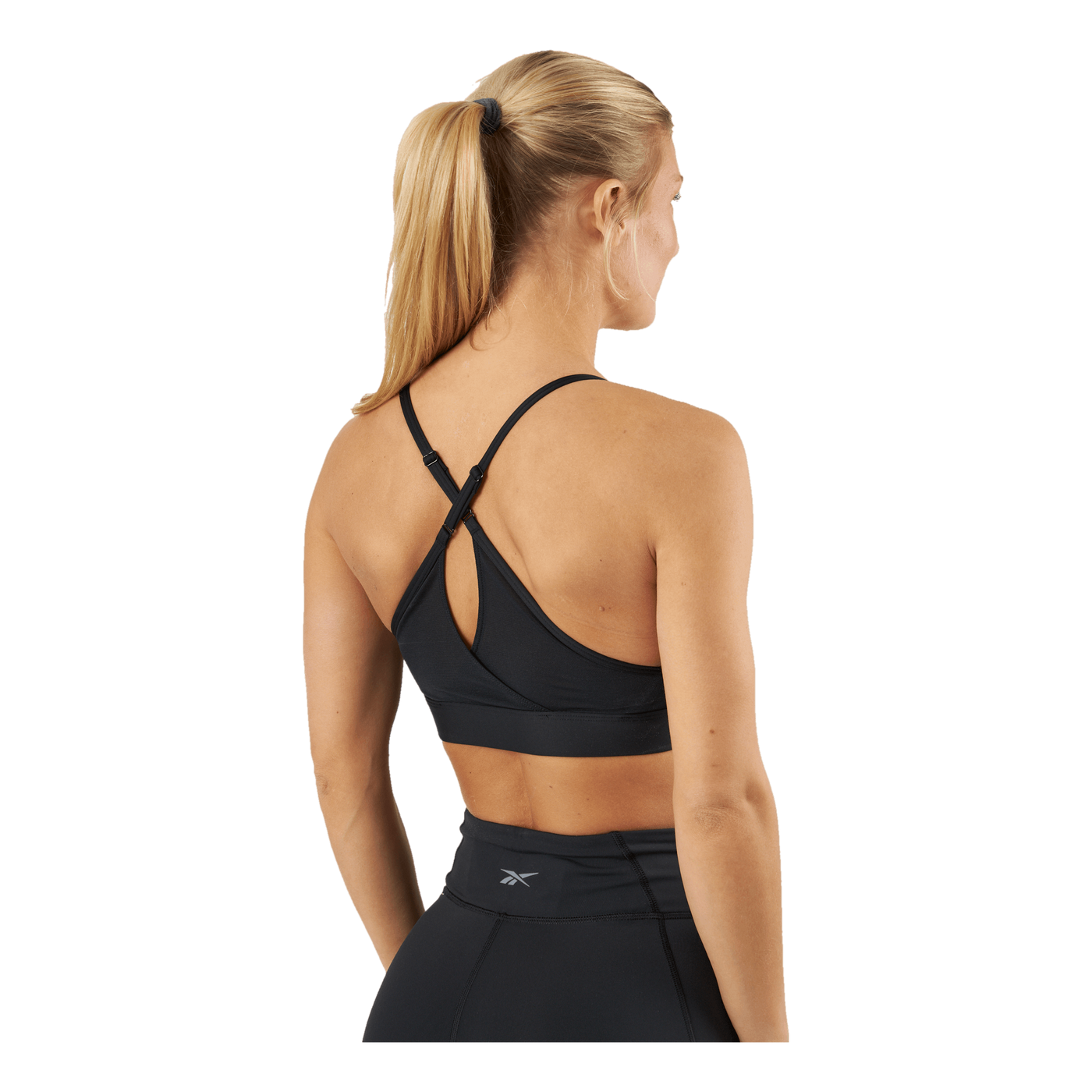 Reebok Lux Strappy Sports Bra Black