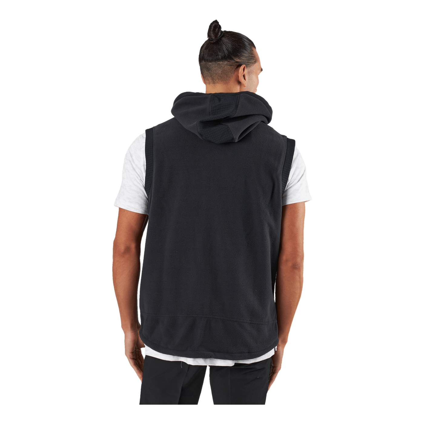 Statement Full-Zip Hooded Vest Black