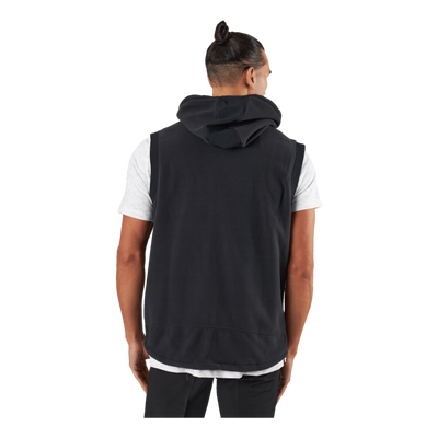 Statement Full-Zip Hooded Vest Black