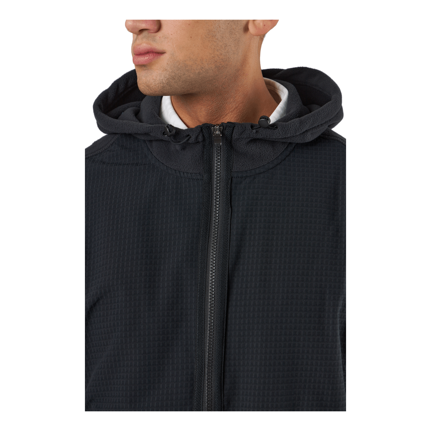 Statement Full-Zip Hooded Vest Black