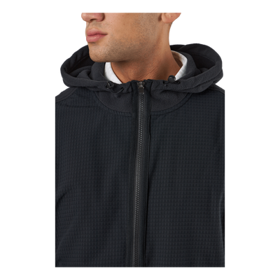 Statement Full-Zip Hooded Vest Black