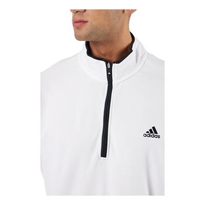 Quarter-Zip Sweatshirt White