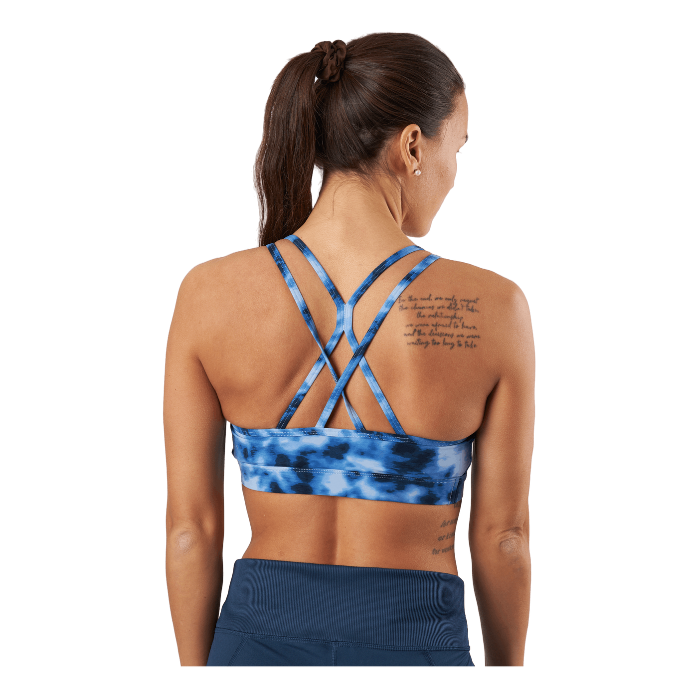 Women's Form Strappy Crop Top Blue