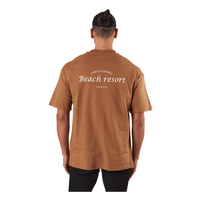 Jprblakam Ocean Back Tee Ss Cn Toasted Coconut