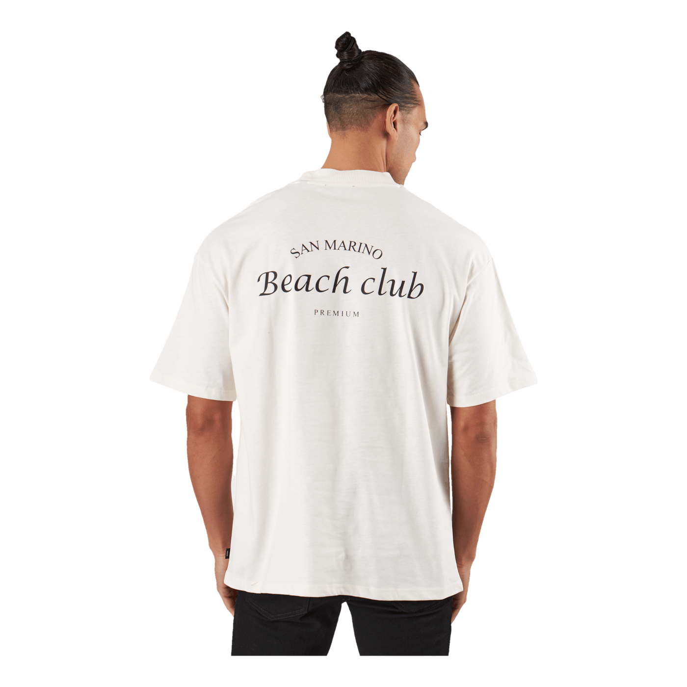 Jprblakam Ocean Back Tee Ss Cn Egret