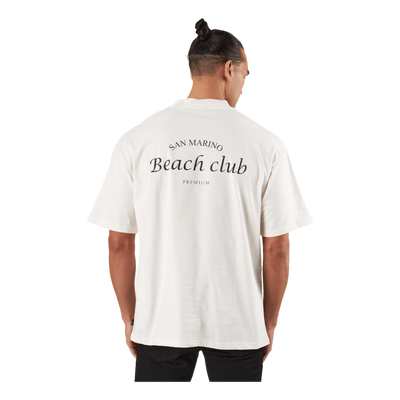 Jprblakam Ocean Back Tee Ss Cn Egret