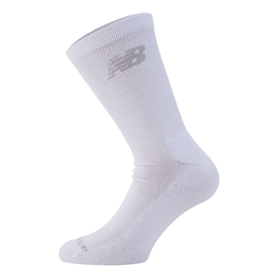 New Balance 3 Pack Crew Socks  White