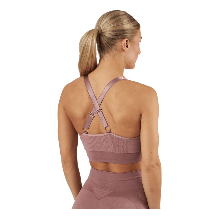 Hmlclea Seamless Sports Top Woodrose/rose Taupe Melange
