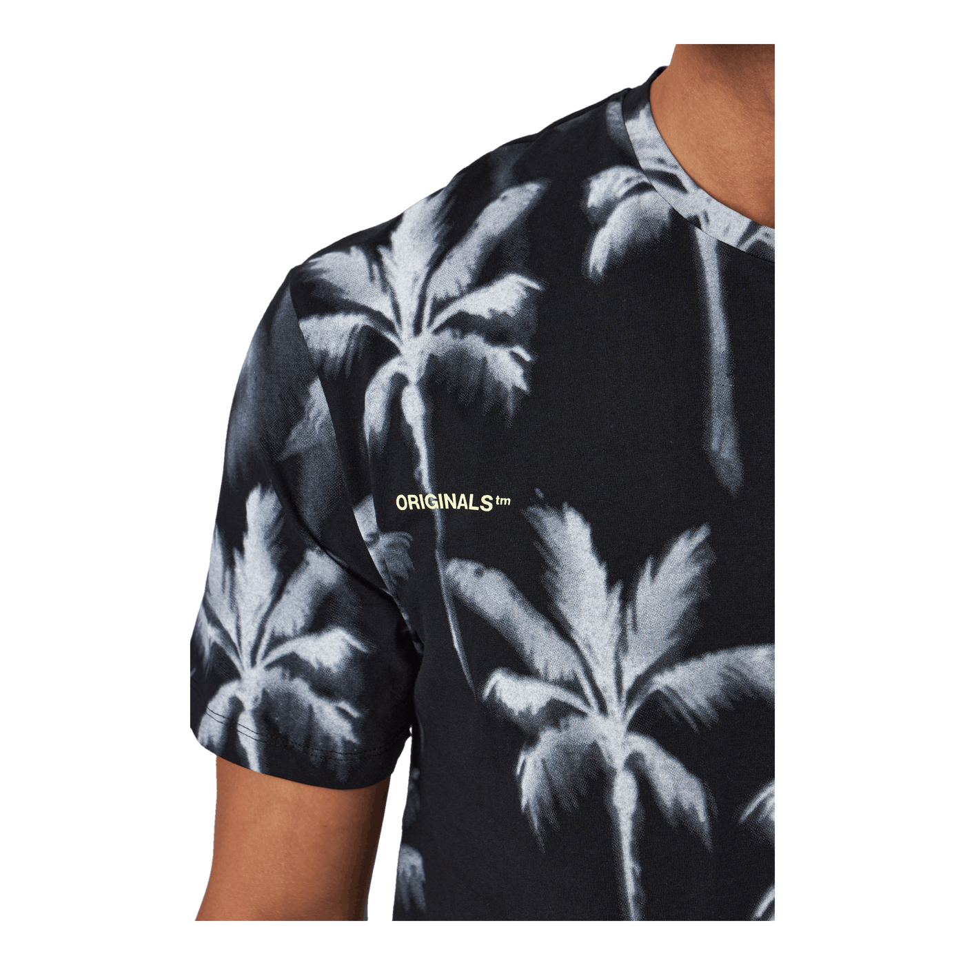 Palm Tree Print T-shirt Blue