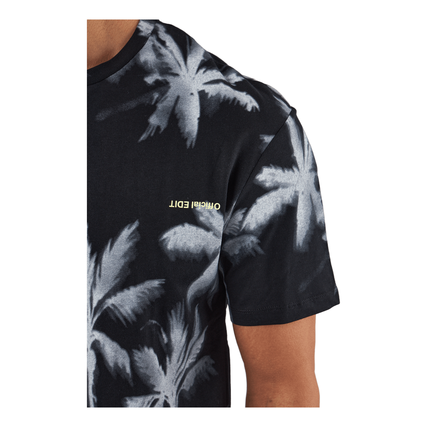 Palm Tree Print T-shirt Blue