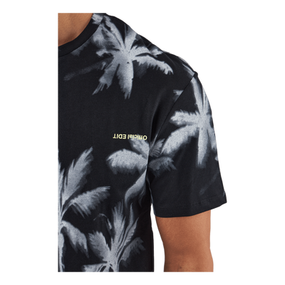 Palm Tree Print T-shirt Blue