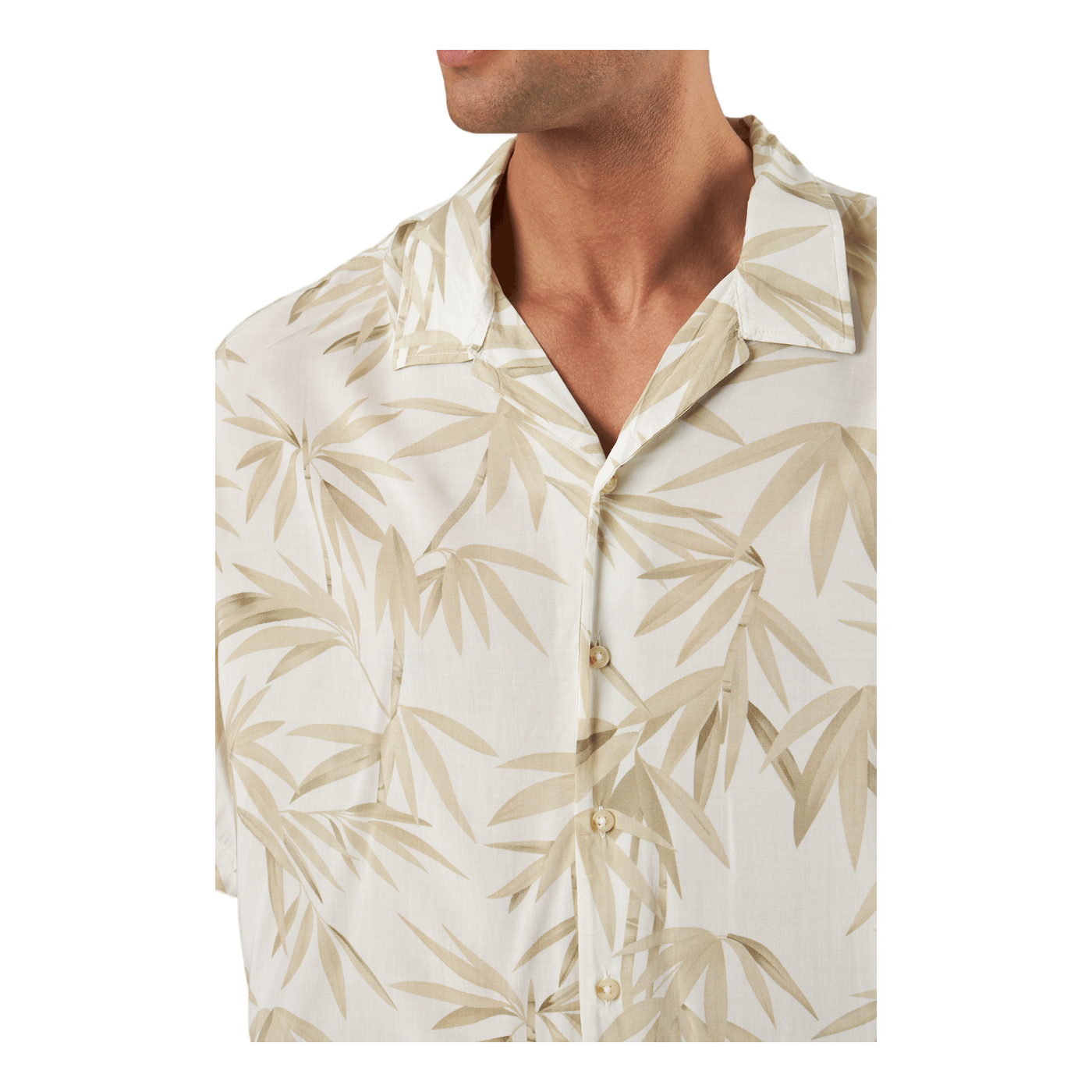 Jprbluray Print Resort Shirt S White