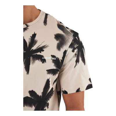 Palm Tree Print T-shirt White