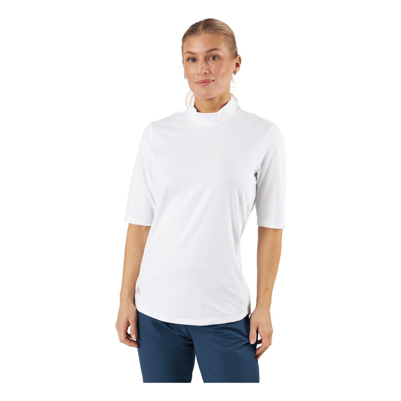 Essentials Mock Polo Shirt White