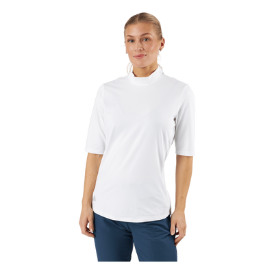 Essentials Mock Polo Shirt White