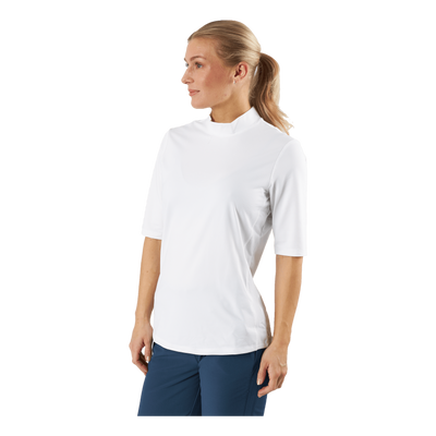 Essentials Mock Polo Shirt White