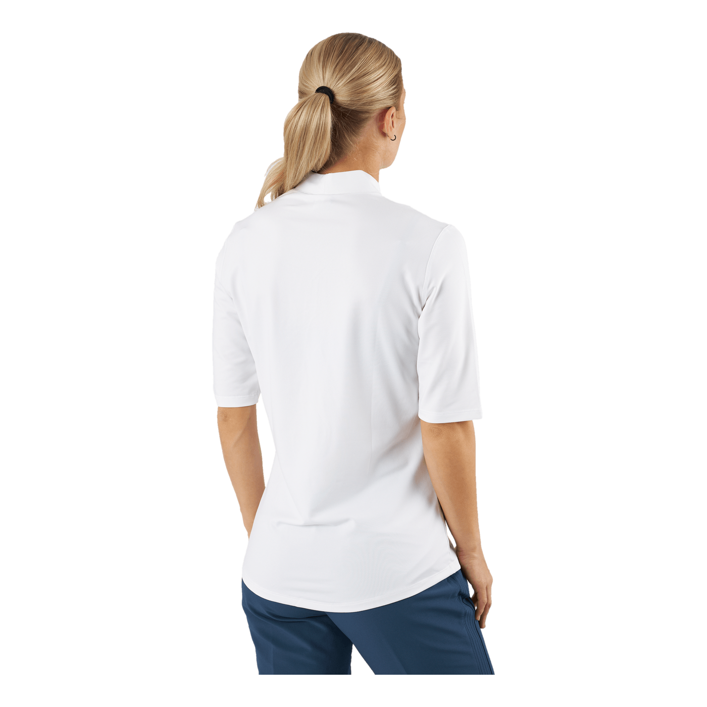 Essentials Mock Polo Shirt White