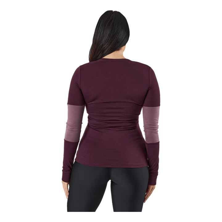 Mons Royale Cornice Long Sleev Wine Red